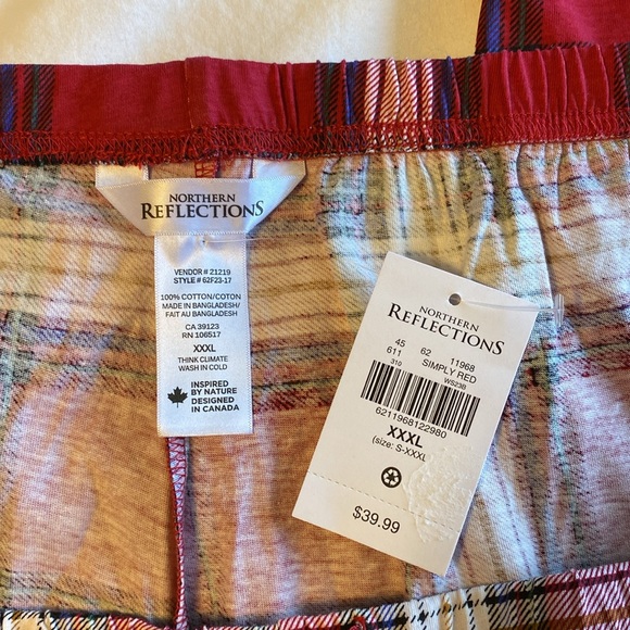 Northern Reflections unisex pj pants NWTs Sz XXL & XXXL 100% cotton multi colour - Picture 7 of 9